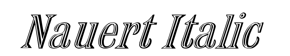 Nauert Italic Yazı tipi ücretsiz indir